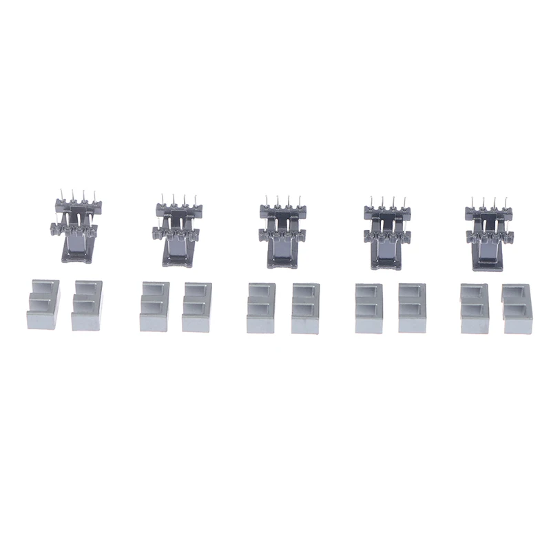 5Sets New EE10 4 With 4pin Transformer Bobbin PC40 Ferrite Core Vertical