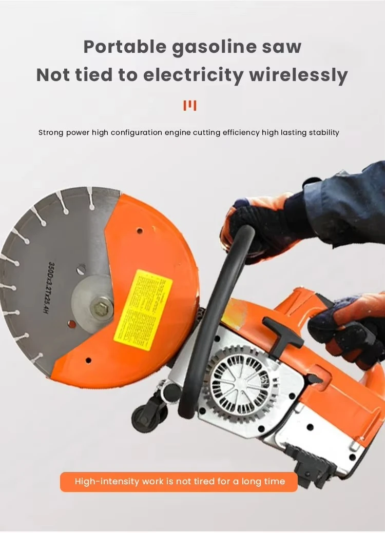 Taglierina per sega per calcestruzzo con motore portatile per asfalto