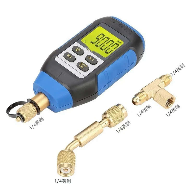 

1PC VMV-1 Intelligent digital vacuum gauge Laboratory refrigeration system vacuum inspection vacuum gauge 0-10000P