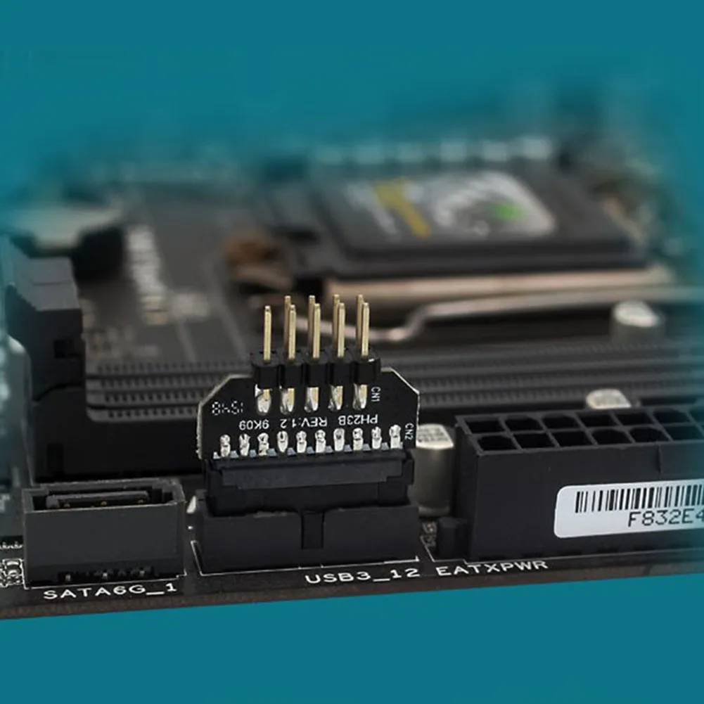 9-контактный переходник USB2.0 на USB 3,0 19pin с передней панелью, штепсельный разъем, материнская плата USB 2,0 19/20pin на USB 9-контактный переходник
