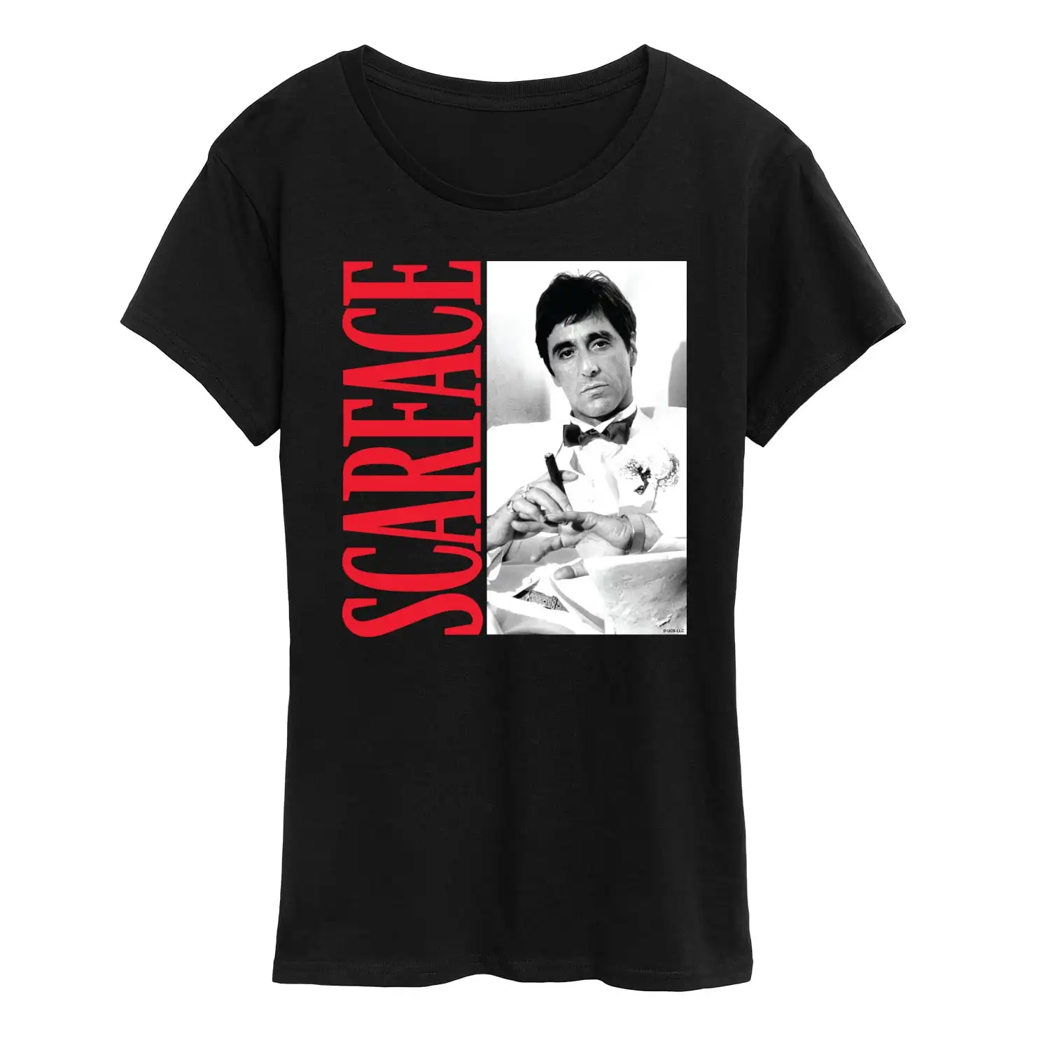 Scarface - Tony In Tuxedo Graphic T-Shirt  Short Sleeve Casual Women's T-shirt Clothing Street Tops Tees Aesthetic Clothes