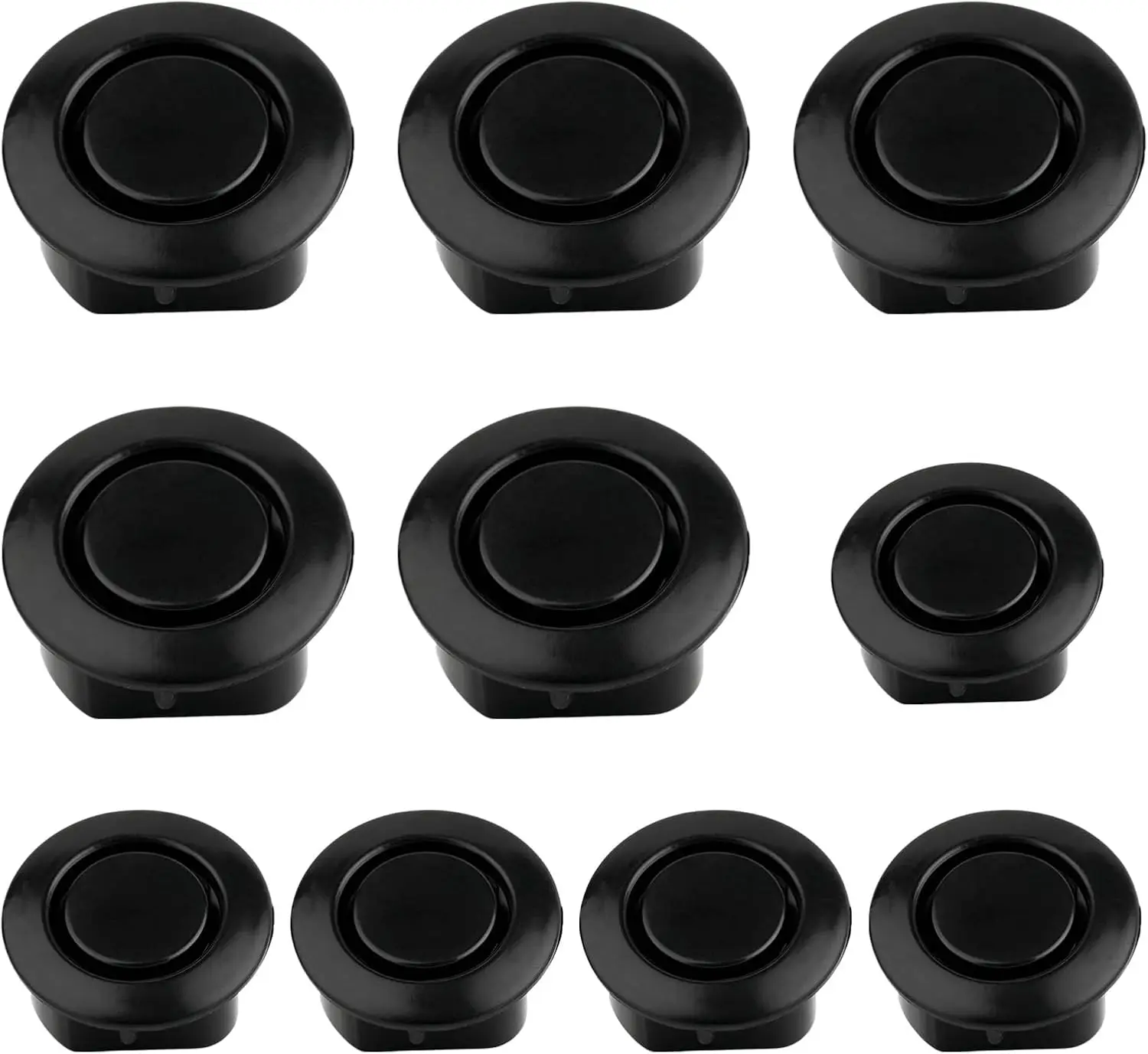 10PCS Car Bumper General Radar Cover Hole Decorative Cover For Front Rear Bumper Auto Bumper Reinforcement Decoration