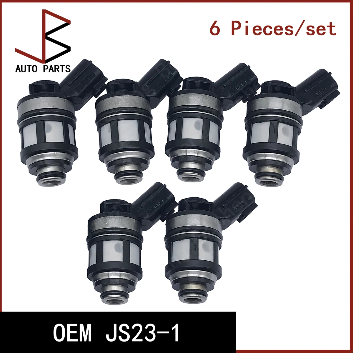 

New 6 Pieces/Set OEM JS23-1 JS231 JS23 1 16600-5S700 FJ825 Fuel Injector Nozzle for Nissan Frontier 1999-2004 Pathfinder 96-00