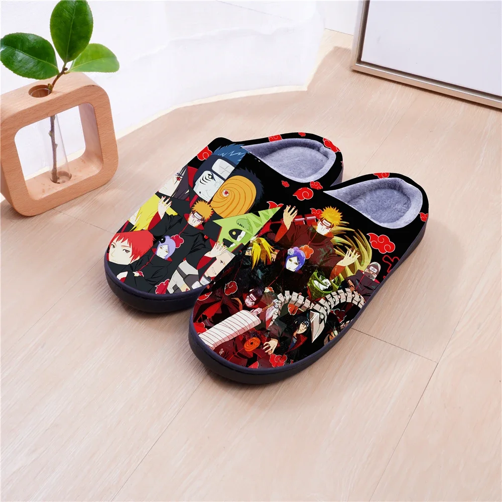 NARUTO Winter Warm Slippers Anime Might Guy Cosplay Cartoon Cute Shoes For Men Women Boy Girl Slippers Halloween Gift