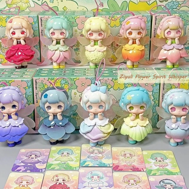 

New Letsvan Ziyuli Flower Spirit Whispers Series Blind Box Cute Ziyuli Mystery Box Figurine Desktop Ornaments Gift for Girls