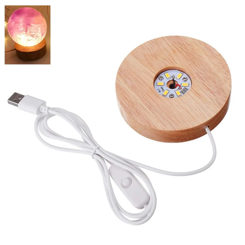 Round Living Room Display Stand Art Ornament Solid Wood Lamp Stand Base Wood Lamp Holder Lamp Holder Lamp Base