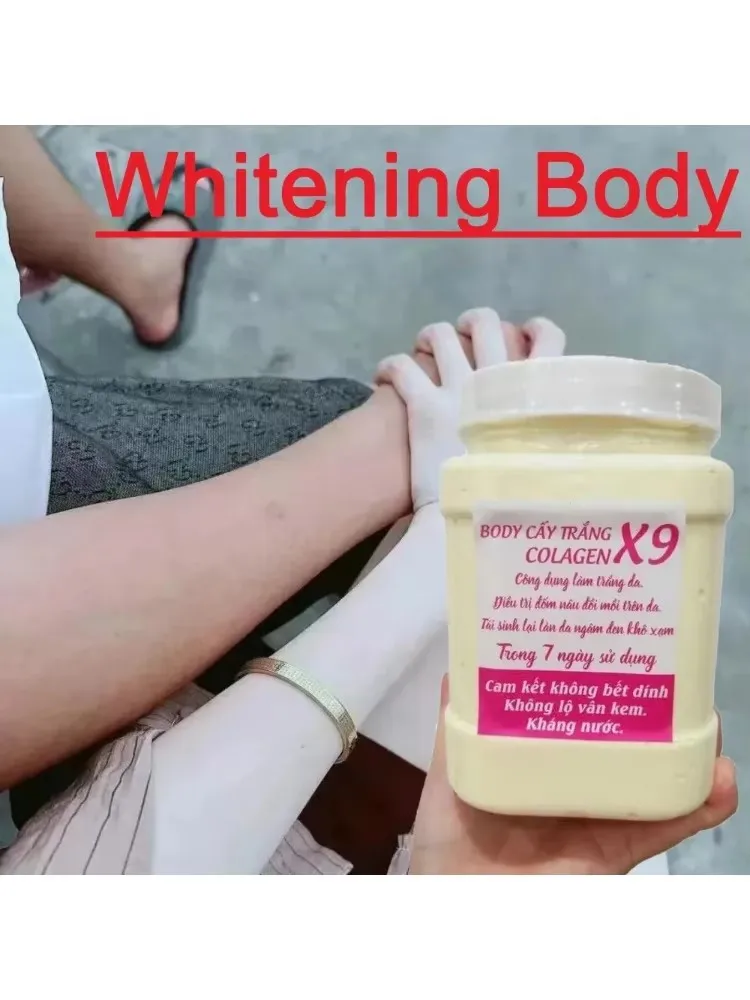 900gHộp  Kem Kem Body Cấy Trắng Collagen X9 Trắng Bật Tone , Ko Lộ Vân, Ko Bết Rít , Dụng Cụ Chăm Sóc Cơ Thể Ko Thể Thiếu