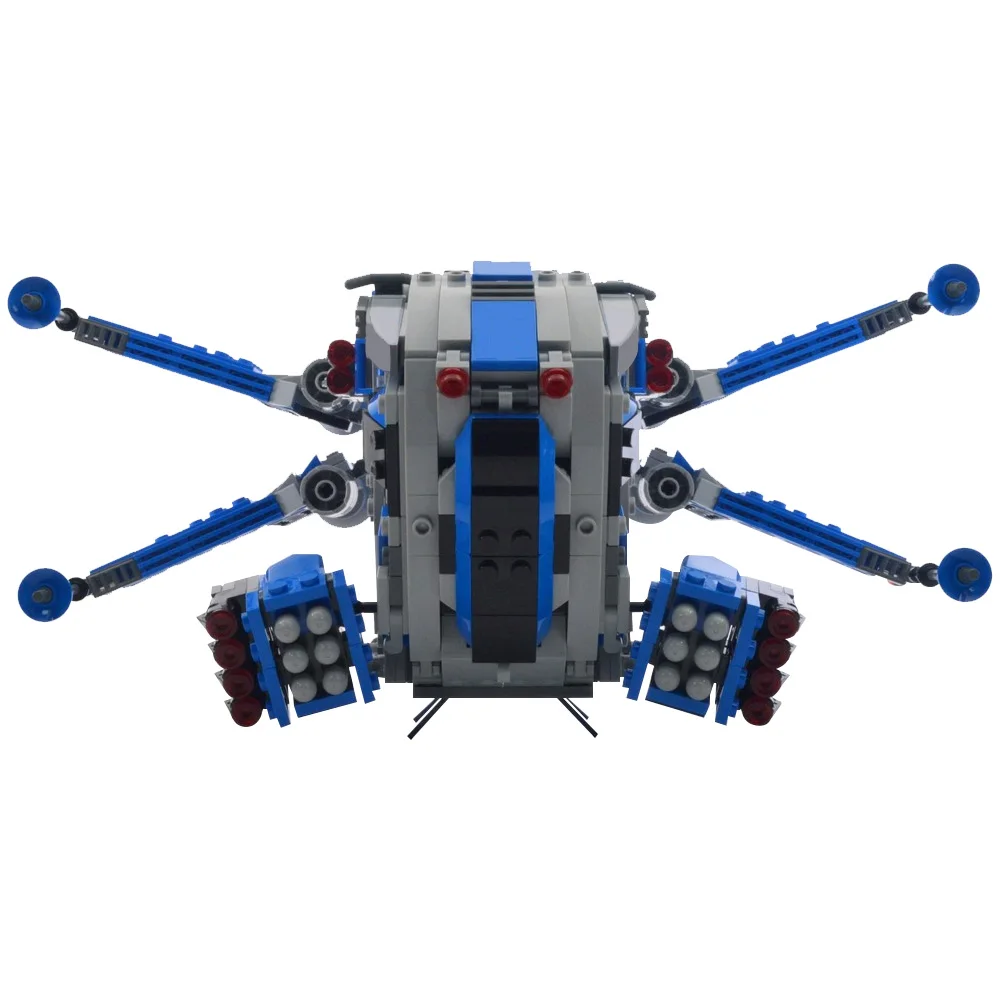 MOC 501st Legions X Wings Dropshipeds اللبنات نموذج فيلم الفضاء فندان Haulcrafts النقل المركبة الفضائية لعبة الطوب هدية