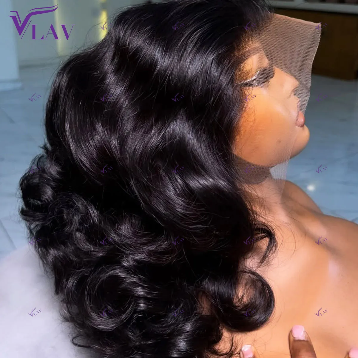 

400 Density Human Hair 13x6 HD Lace Frontal Wig 13×4/360 HD Lace Transparent Frontal Wigs Bouncy Curly Glueless Wigs Wear And Go