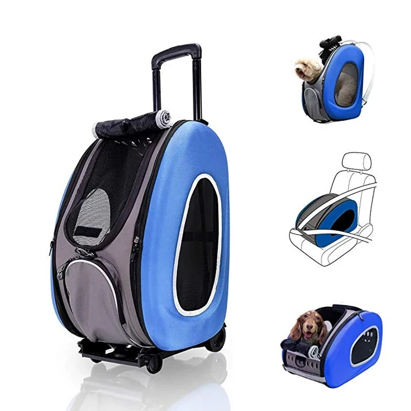 

Pet Trolley Case Outing Travel Large Capacity Comfortable and Breathable Car Cat Bag Dog Bag Suitable for Cats and Dogs