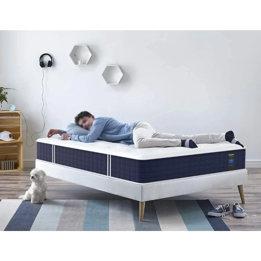 Twin XL Mattress, 10 Inch Twin XL Size Hybrid Mattress, Individual Pocket Springs with Memory Foam, Bed in a Box,