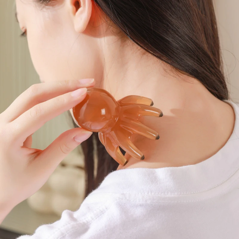 

Scalp Gua Sha Massage Therapy Tool - 8-Claw Jade Octopus Comb