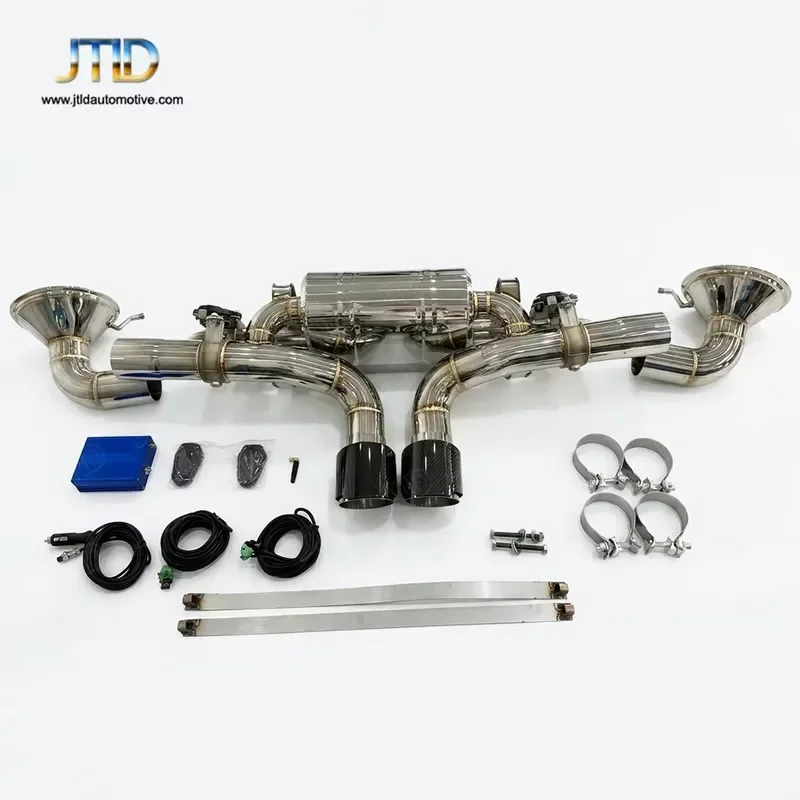 Vehicle Specific Mid Pipe Rear Section Exhaust System for Porsche Gt3 992.2 Facelift 2025+ 4.0L Engine,Optimized Exhaust Flow