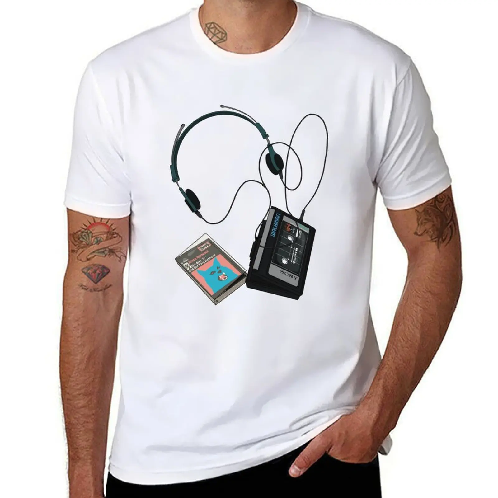 

Футболка с кассетой для собак «Три знаки питання»/карпатская футболка, забавные футболки, мужская футболка