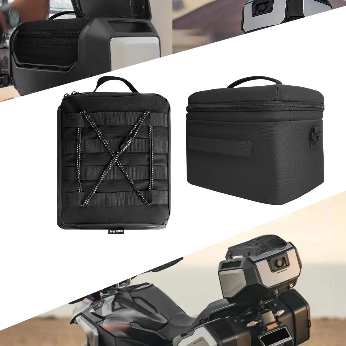 

SOYAVISION For BMW R1300GS R 1300 GS GS1300 R 2023- Motorcycle Top Case Bag GS1300 Top Box Portable Travel Waterproof Tool Bags
