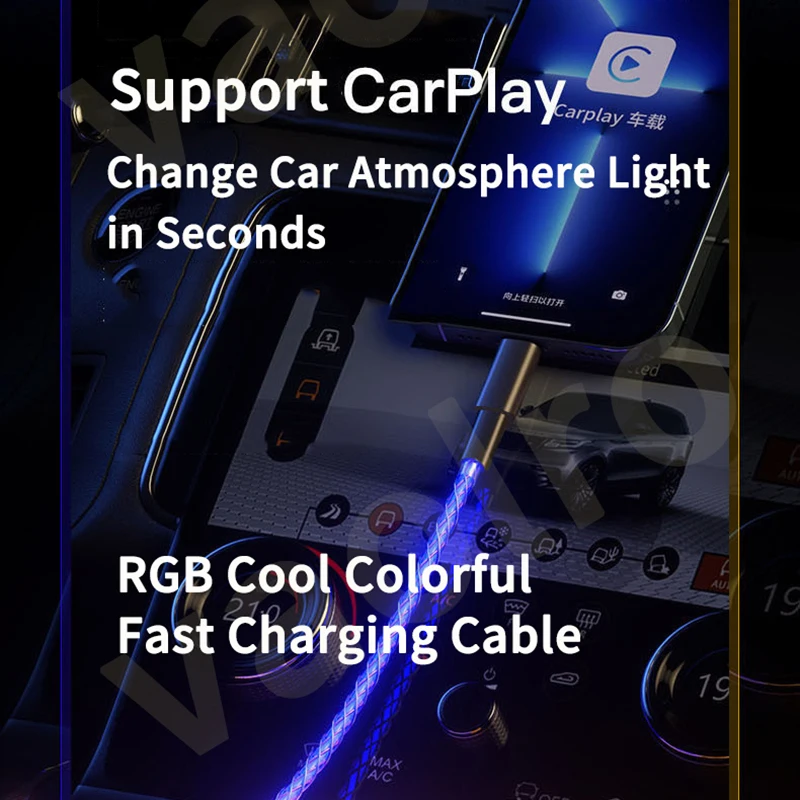 携帯電話用の超高速充電ケーブルフロー,20W,iPhone,Huawei,Xiaomi用