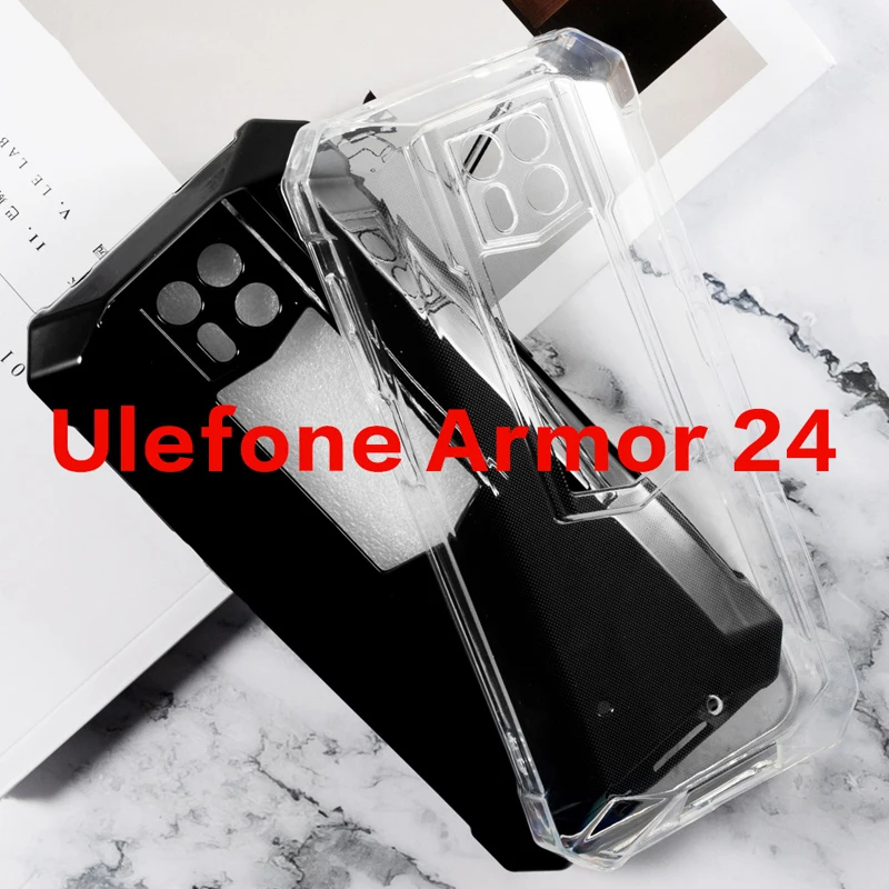 2 in 1 Tempered Glass For Ulefone Armor 24 Case Silicone Soft TPU Transaprent Phone Cover For Ulefone Armor 24 Screen Protector