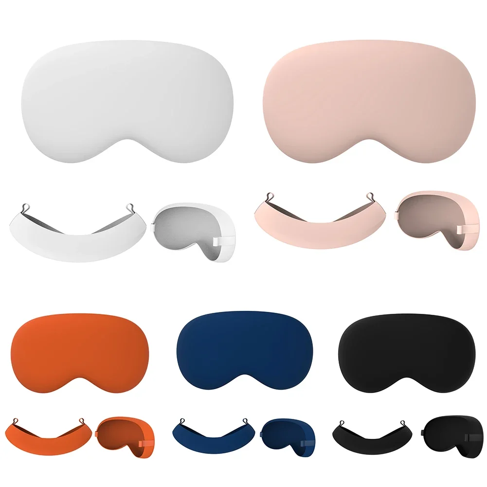 Silicone VR Helmet Protective Cover Shockproof Soft Sleeve Skin Cover Anti-scratch Dustproof for Apple Vision Pro VR Accessories