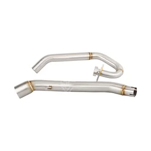 Motorrad-Flucht-Header-Verknüpfungsrohr, Abgasabgänger für Yamaha WR 125 2009 bis 2017 WR125R WR125X WR 125 R/X, 51 mm 10 Hauptverkäufe Auspuff WR - №6