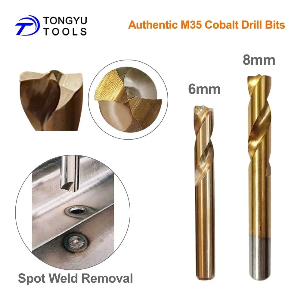 

M35 Cobalt HSS Spot Weld Drill Bit HSS Co5 Spot Weld Removal Tool for Auto Sheet Metal Panel Separation Heavy Duty
