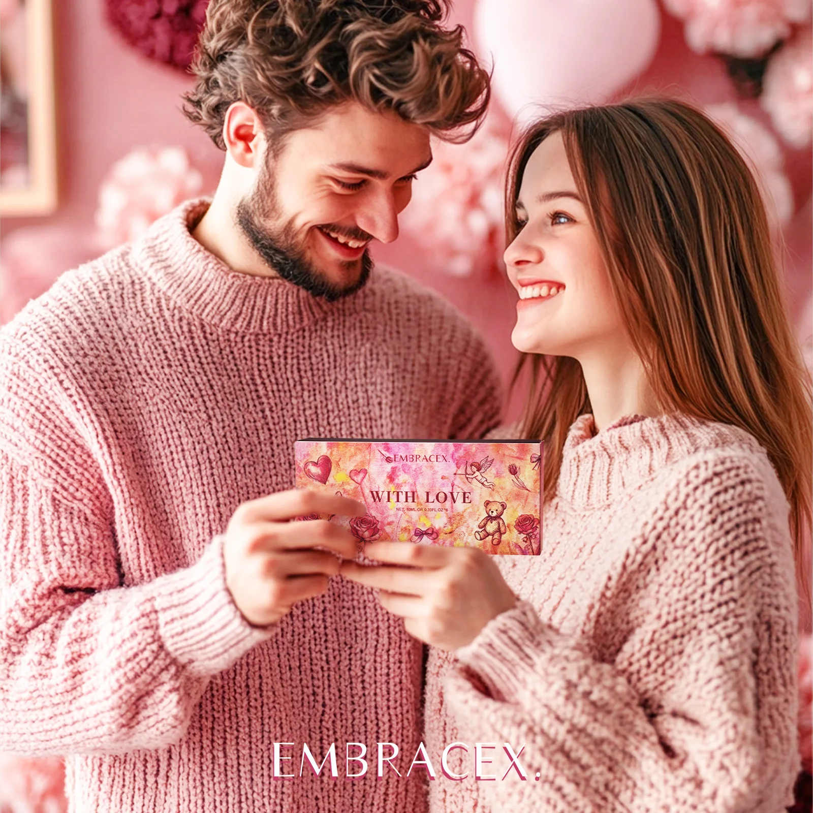 6 قطعة/1 مجموعة 10 مللي مع الحب الزيوت الأساسية النساء العطور هدية عيد الحب مجموعة من 6 زيوت عطرية ممتازة لصنع الشموع