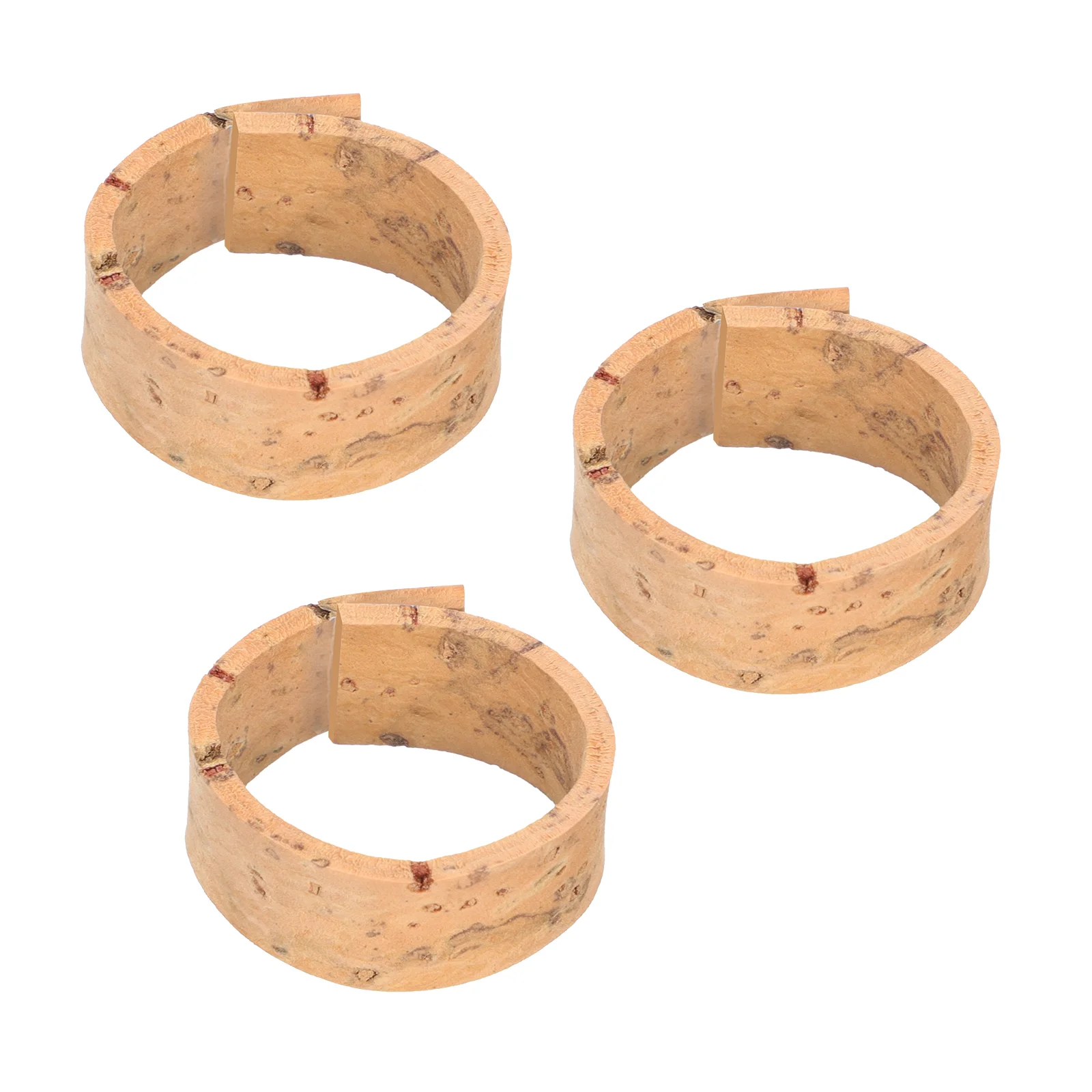 3 Pcs Clarinet Wood Chips Neck Cork Accessories Ligature Supply Suite Adjustable Comfortable Joint Product Accessory