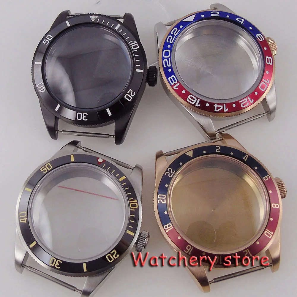 

Bliger 39mm silver Black Rose Gold Sterile Watch Case Sapphire Glass Fit NH35 NH36 NH34 ETA2824 PT5000 movement