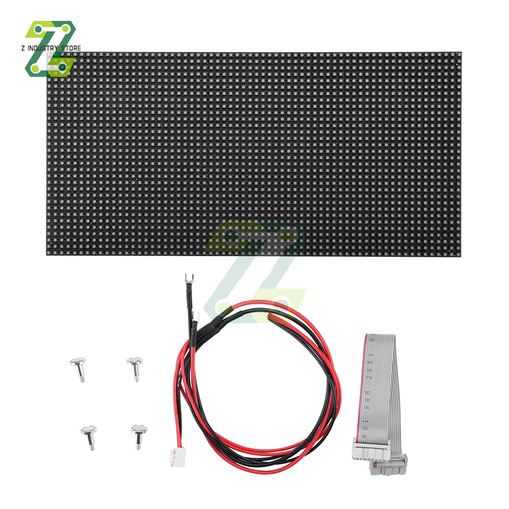 

P3 Indoor LED Display Screen SMD2121 64x32 Pixels High-resolution 1/16 Scan 192x96mm Full Color LED Display Module