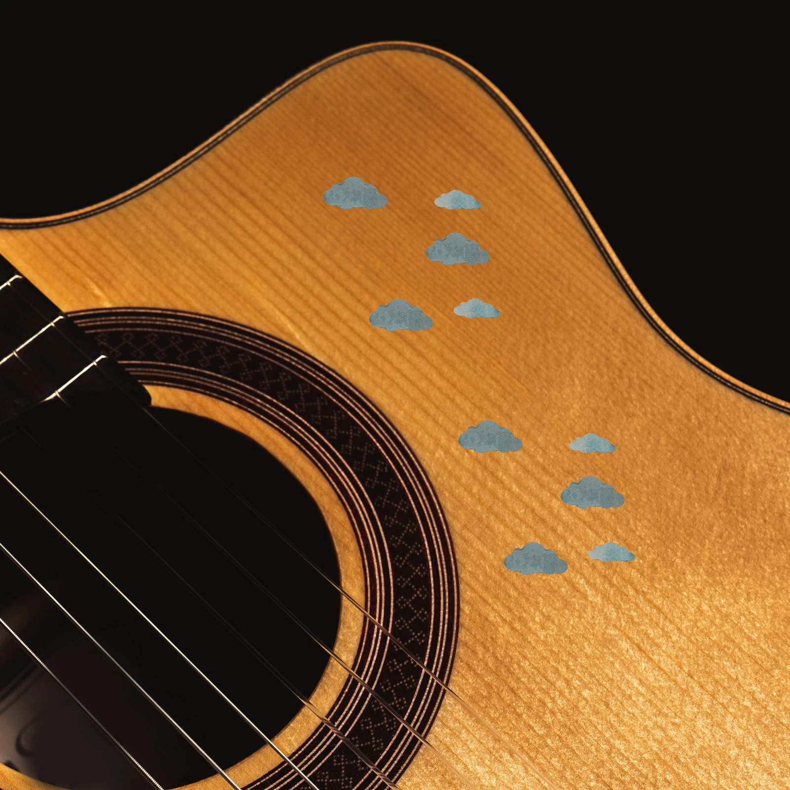 

Guitar Fretboard Stickers Bass Personality Fingerboard Markers Plastic Electric Neck