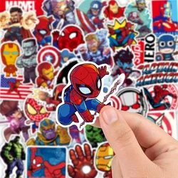 Disney Cartoon Superhero Adesivos para Crianças, Homem-Aranha, Homem-Aranha, Anime, Graffiti, Computador portátil, Carro, Motocicleta, Vinil Cool Sticker, Brinquedo, 10 pcs, 30 pcs, 50 pcs, 100pcs