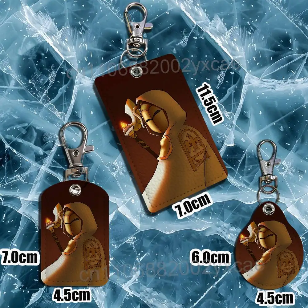 Flapjack Hunter Owl House Luz Noceda Leather Keychain Badge Holder with Lanyard - ID/Access Card Holder, Key Ring Accessory view 4