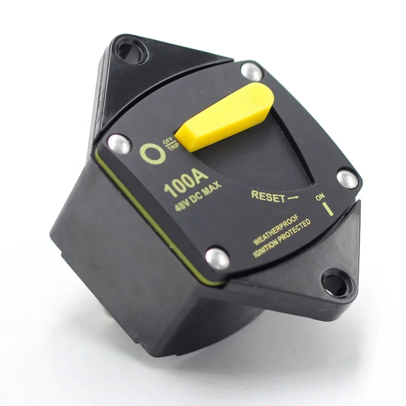 50A 60A 100A 150A 200A 300A 48V DC surface mount solar system audio recovery fuse circuit breaker
