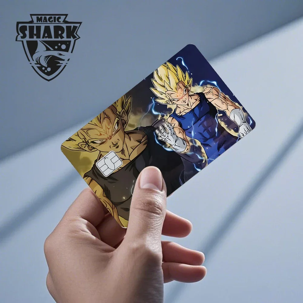 Autocollant de couverture de peau imperméable Goku Frieza Anime, pour carte de débito de banque de crédit, ne se décolore pas, nouvelle collection 2025