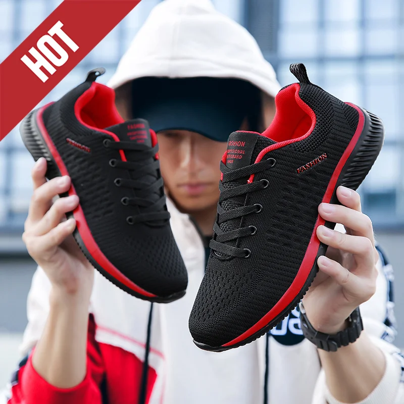 

NEW Fitness Running Shoes Casual Leisure Men Sports Lightweight Breathable Male Comfortable Athletic Antiskid Sneakers Tenis