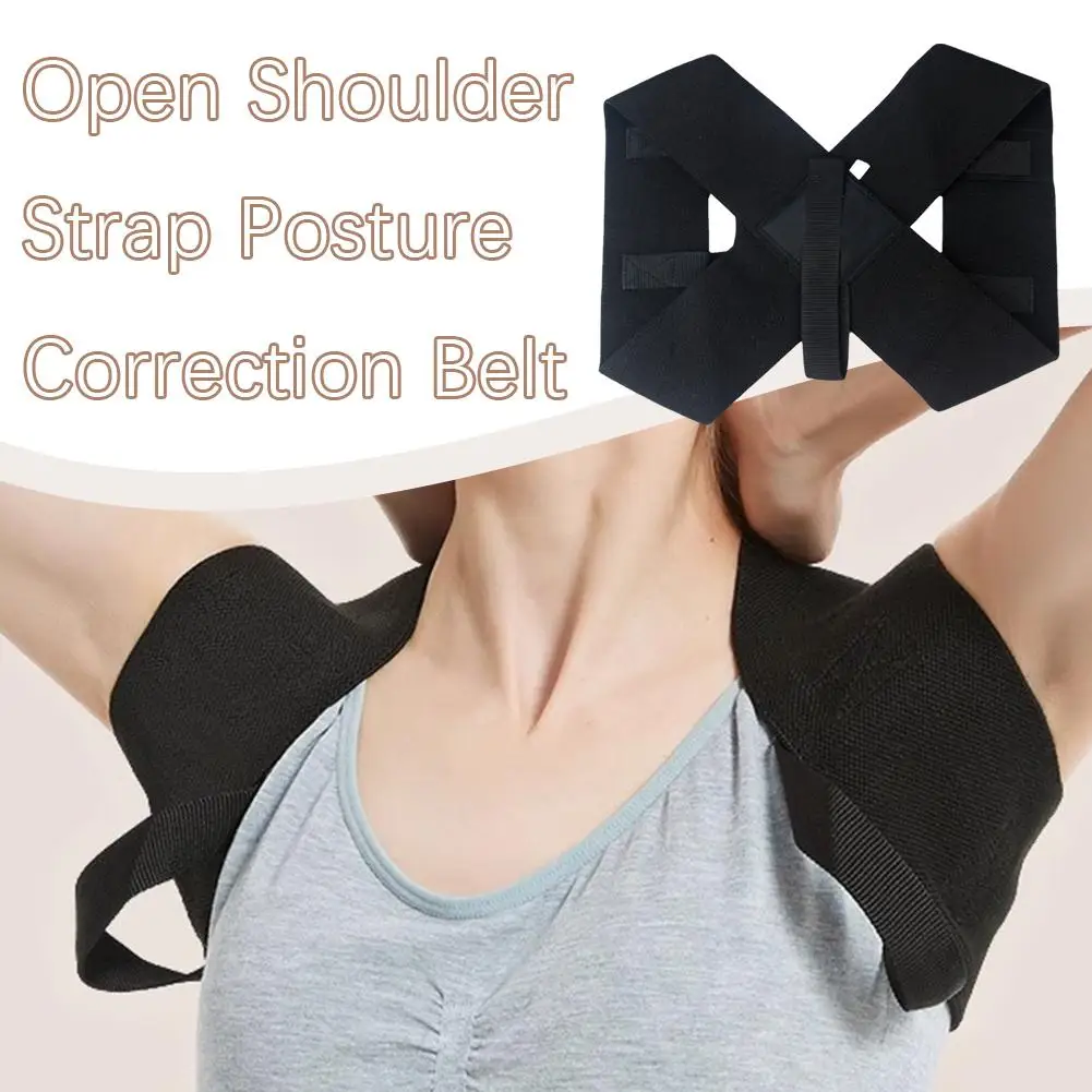 Back Brace Posture Corrector Belt Lumbar Shoulder Support Back Spine Correction Belt Strap Clavicle Shoulder Comfortable Br L7T3