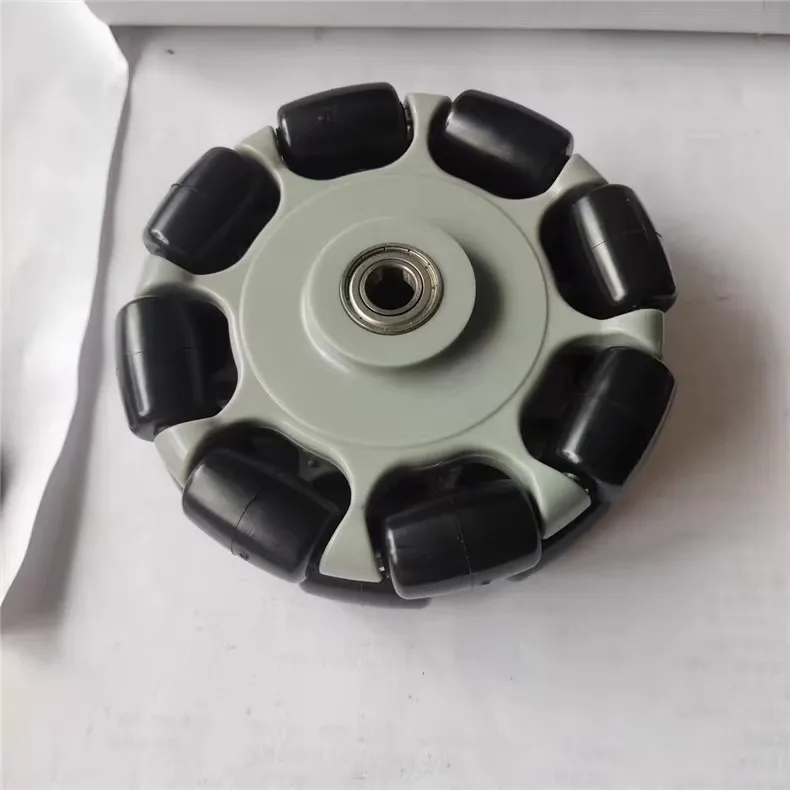 Ruota del piede del robot da 125 mm/rotella omnidirezionale in PU con cuscinetto