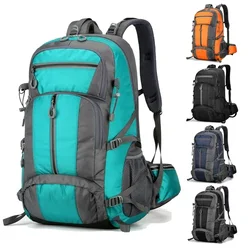 Nylon Backpack Camping Bag 50L Outdoor Sport Hiking Trekking Climbing Travel Shoulder Reflective Shoes Luggage Outdoor Men Bag