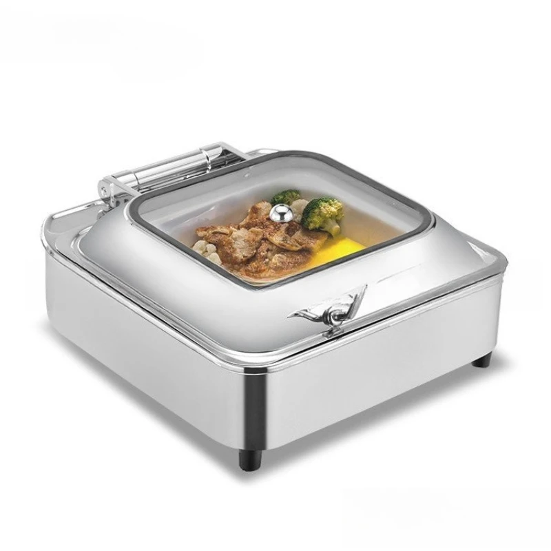 

Hotel Buffet Furnace Stainless Steel Table Countertop Buffy Furnace Electric Heating Insulation Pot Hydraulic Ceramic Inner