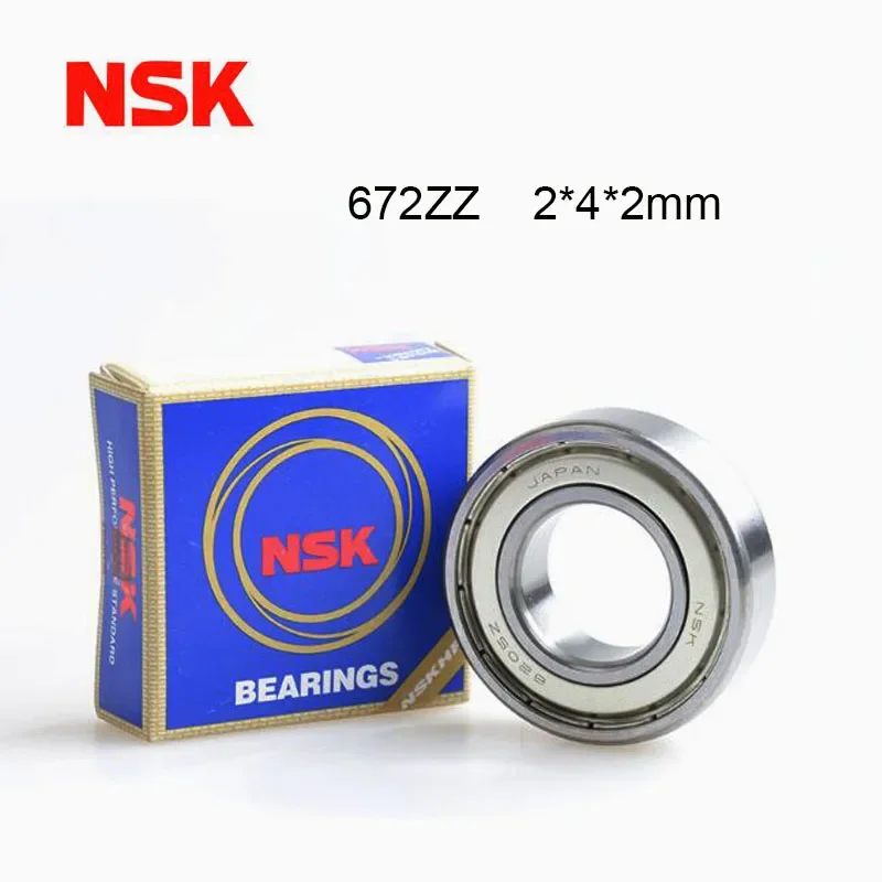 

Origin NSK Bearing 672ZZ High Speed Miniature Bearing 5/10pcs 2x4x2 mm Slim Thin Section Deep Groove 672ZZ Ball Bearings 672 ZZ