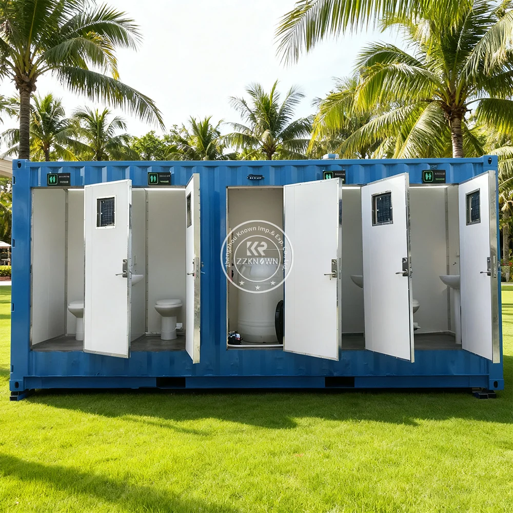 Advanced Mobile Toilet Container Washroom Trailer Portable Restroom Trailer Modern Toilet For Park Use