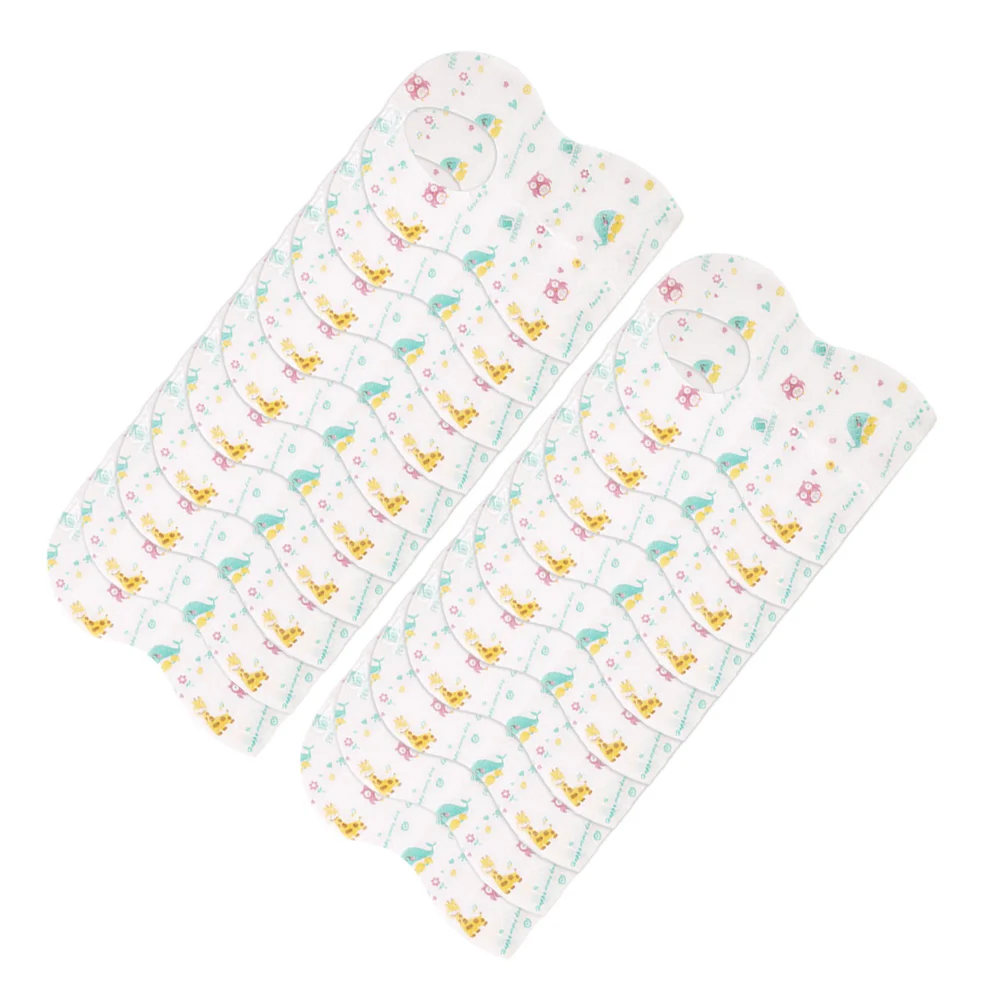 20 Pcs Baby Bibs Disposable Infant Pocket Catcher Feeding Toddler Supply Non Woven Dining