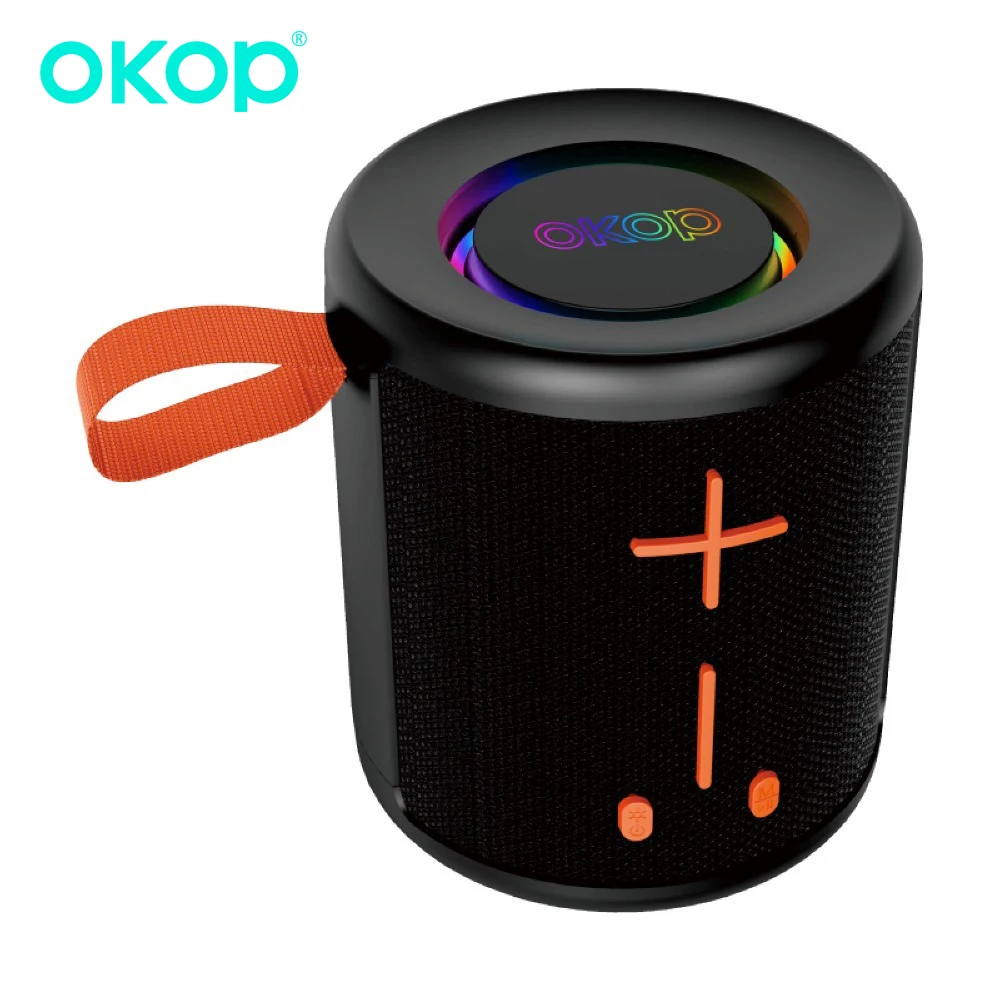 

OKOP Bluetooth Speaker, Subwoofer,RGB Ambient Light,Home Desktop Card Small Stereo,Outdoor Portable Long-life Speaker,AI Speaker