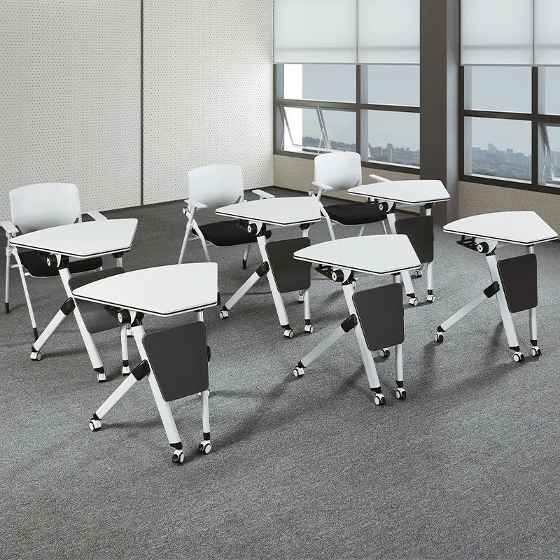 

Office folding training table and chair combination