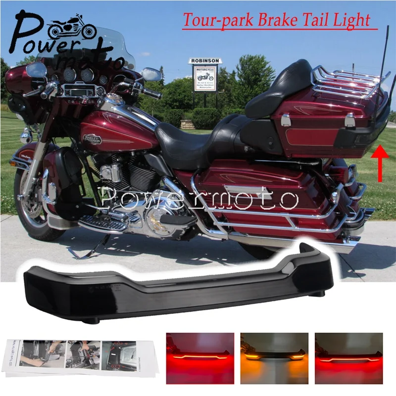 

Motorcycle Smoke Tour Pack Trunk Wrap Around For Harley Touring Steet Glide FLHTCU FLHTCUL FLHTK FLHTKL FLTRU FLHTCUTG 2014-2019