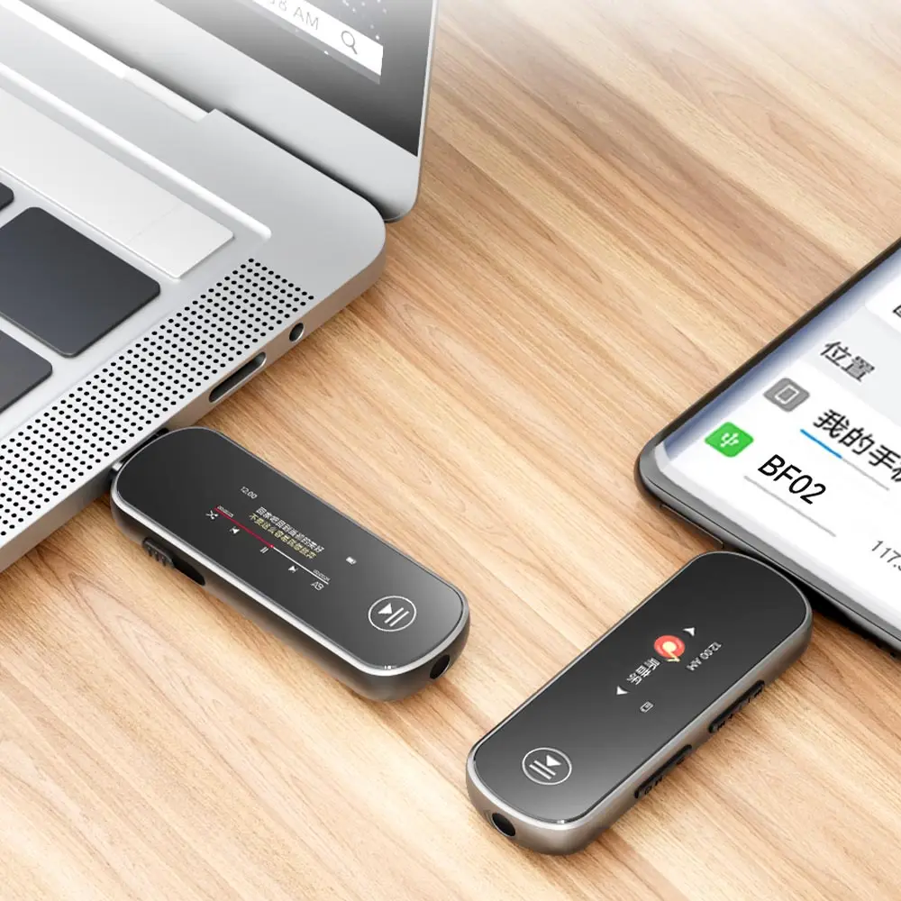 Famue BF02 2025 مشغل MP3 جديد من النوع C تنزيل سريع بدون فقدان صوت بلوتوث 5.3 HD تسجيل الموسيقى محرك أقراص USB 64 جيجابايت للطلاب #1