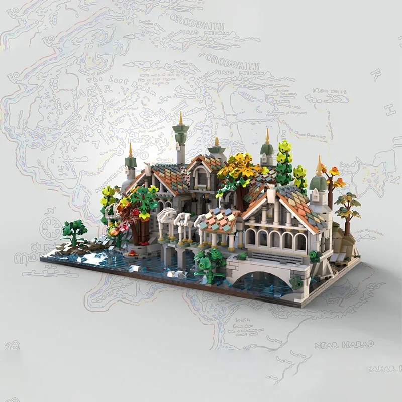 3250 個 MOC リベンデル ミニホビットと主人モデルビルディングブロック建築 DIY おもちゃクリエイティブクリスマスギフト子供の誕生日