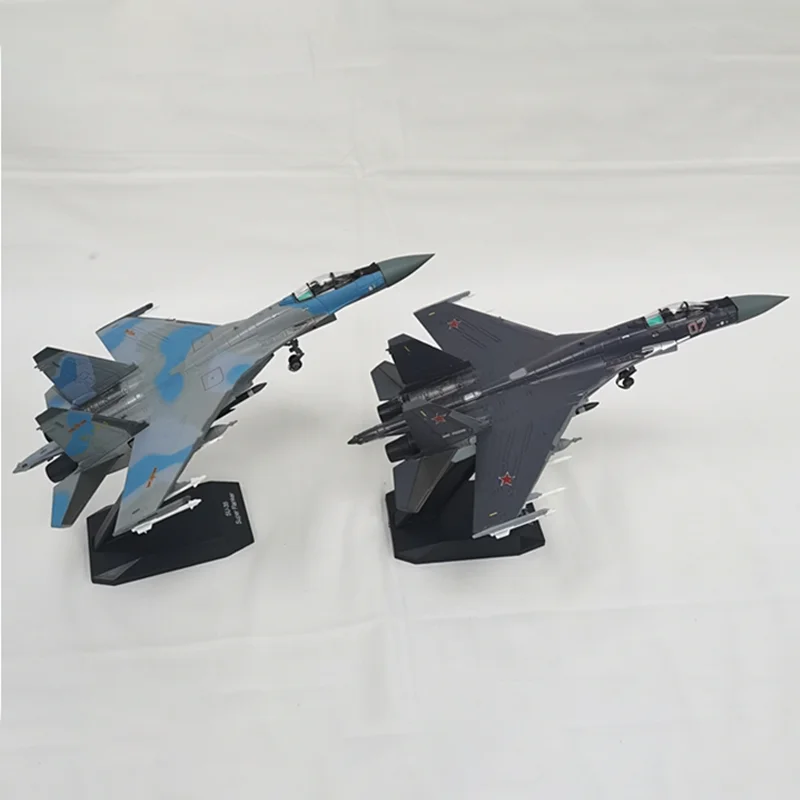 1:100 Scale SU-35 Aircraft Military Combat Aircraft Simulation Alloy Die Cast Model Collection Toy Gift