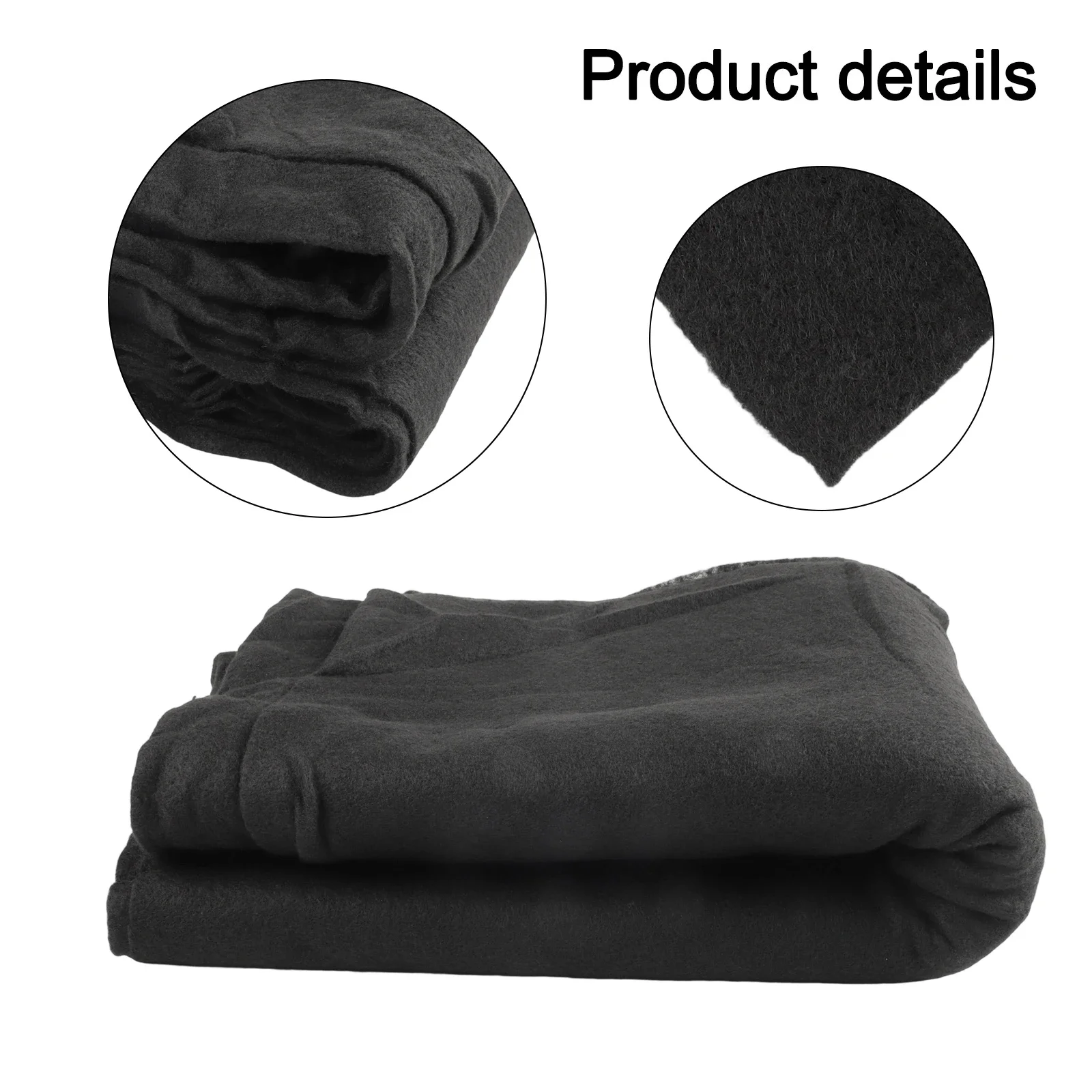 Garden Pond Non Woven Black Sheet for Erosion Control Protects Liners from Rocks and Roots for Various Pond Applications