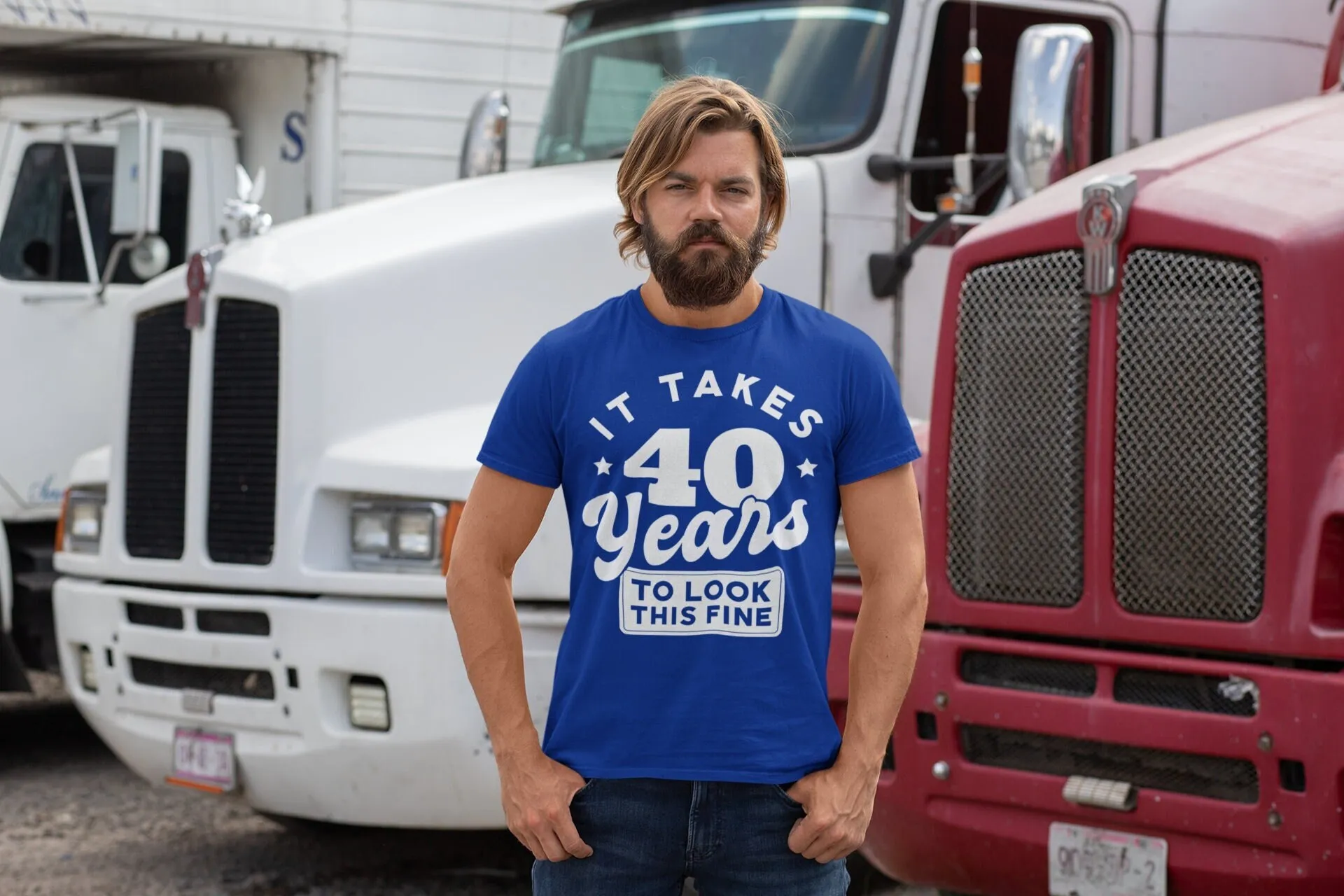 Men's Funny 40th T Shirt It Took 40 Years To Look This Fine Hilarious Birthday Fortieth Bday Forty