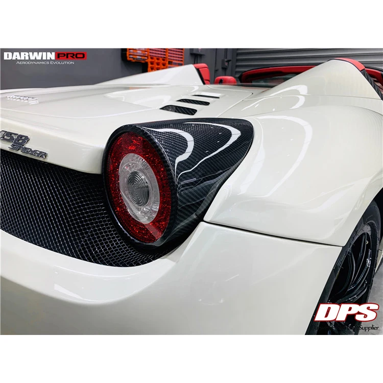 OEM Style Fiber Tail Light Cover For Ferrari 458